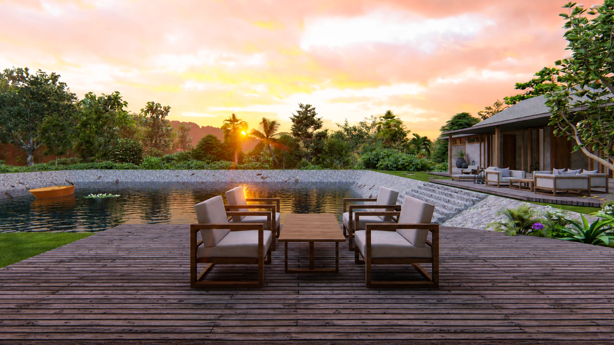 Gutta Farm House, project view 16