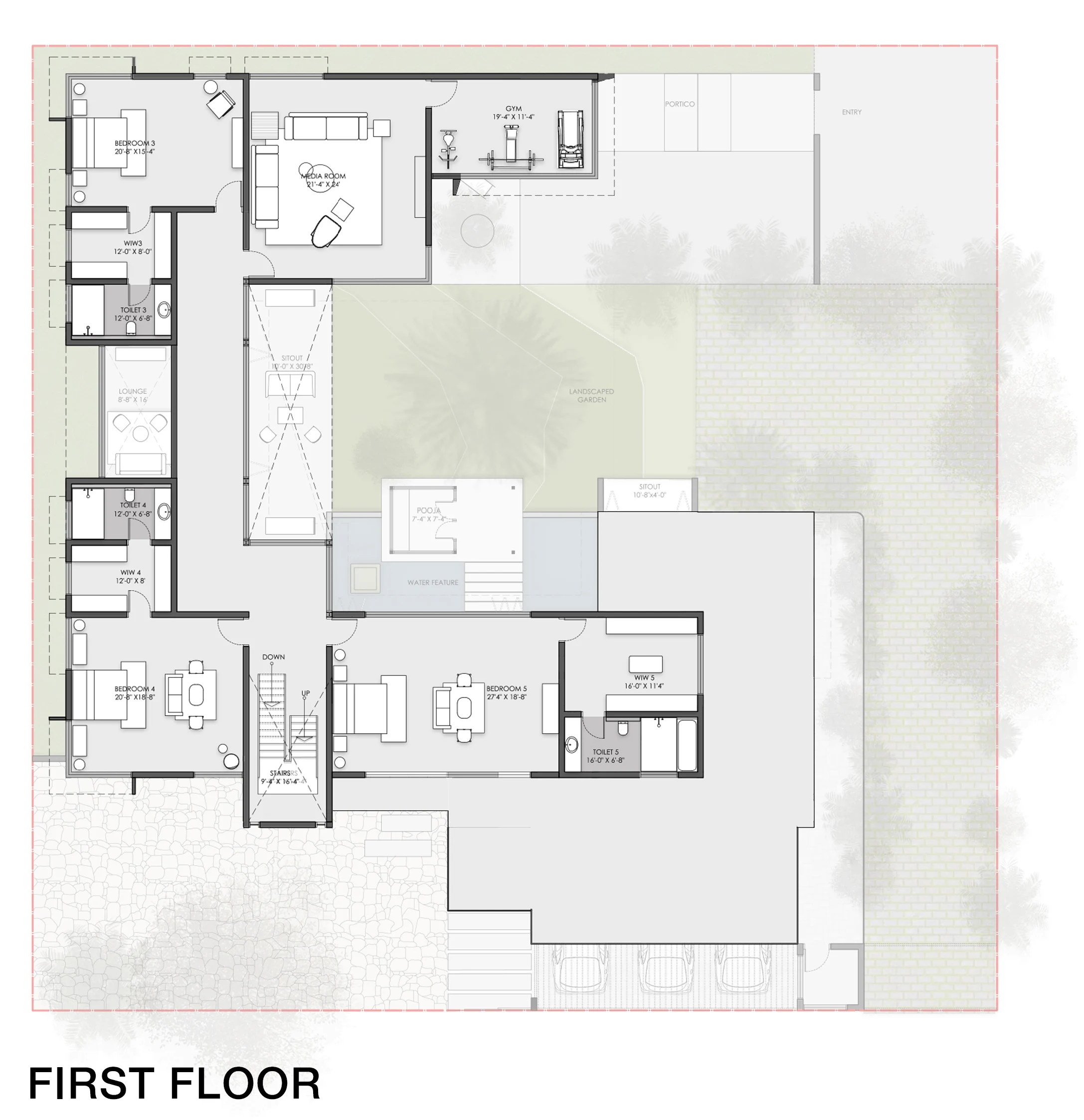 Garden Villa, plan or drawing 2