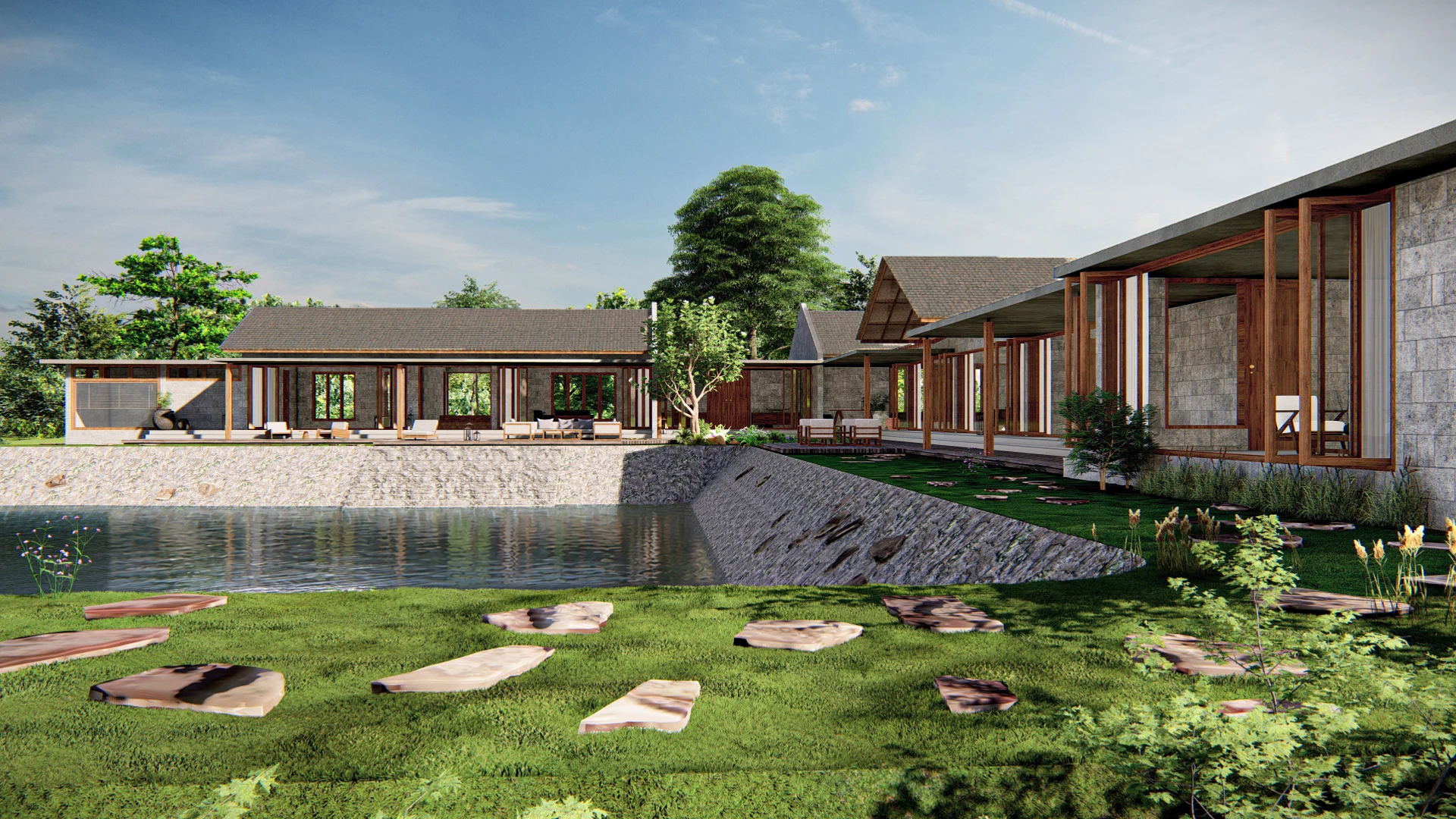 Gutta Farm House, project view 11