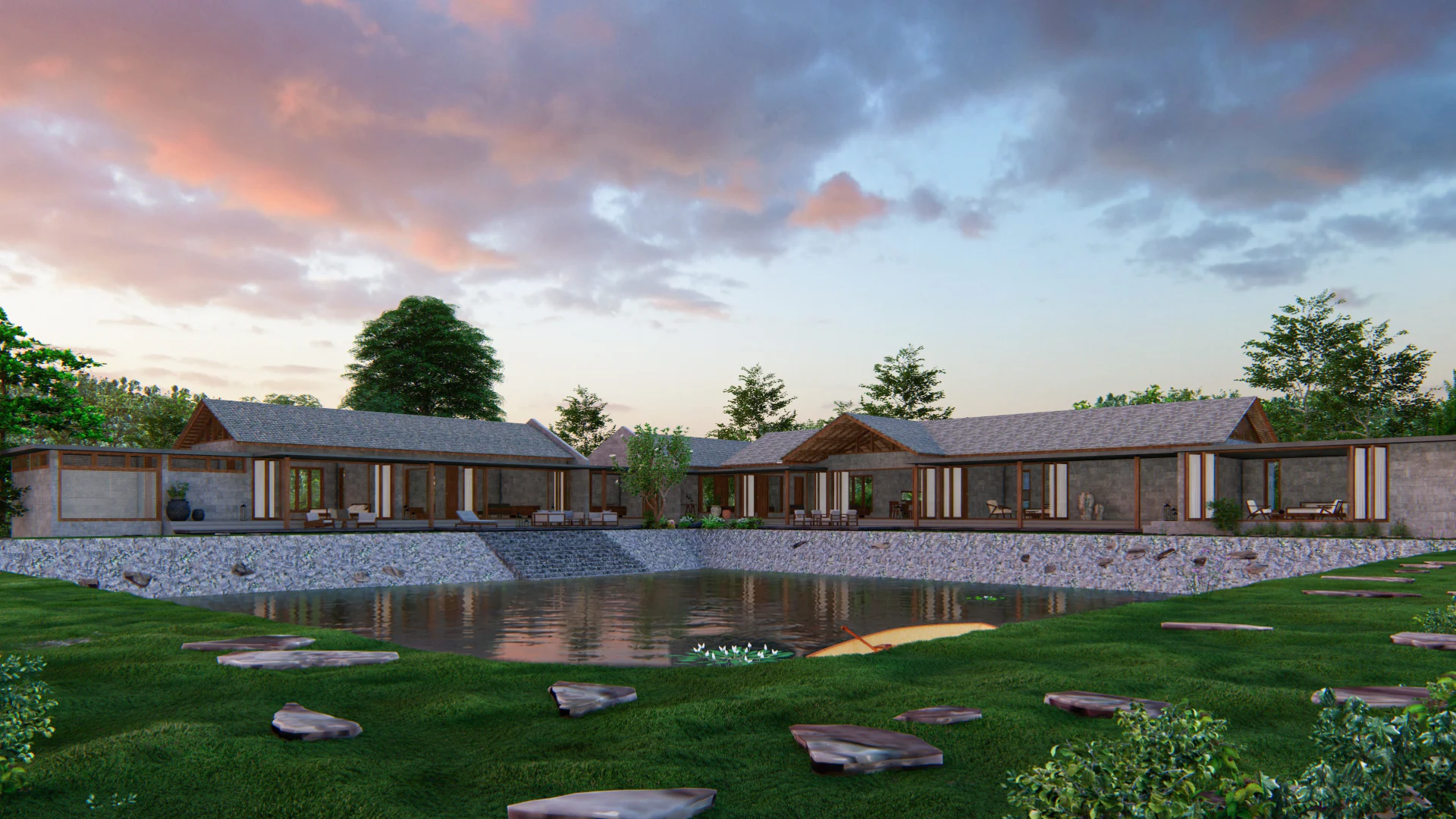 Gutta Farm House, project view 12