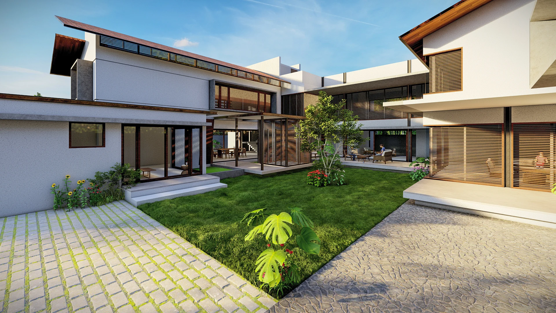 Garden Villa, project view 2