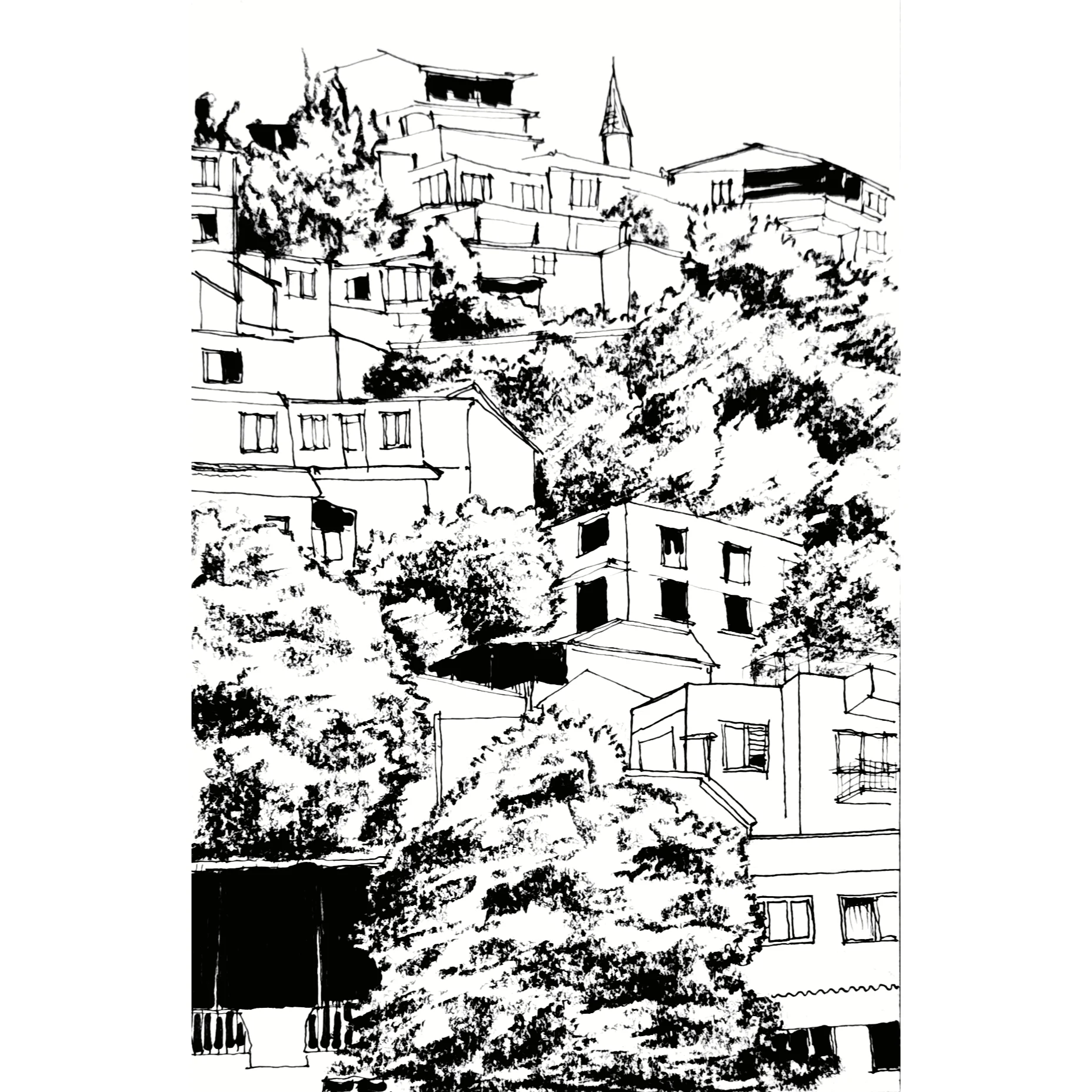Sketches 01 - Travel, artwork 2 by Abhijith