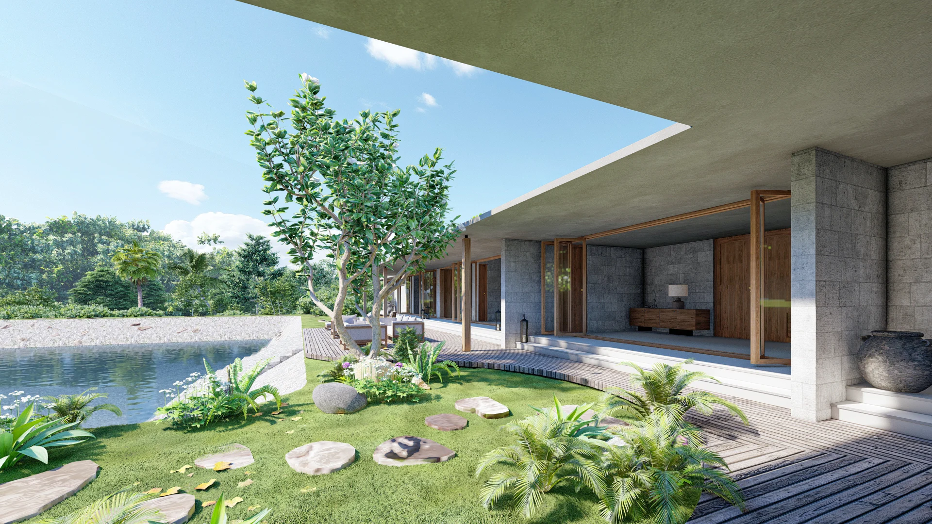 Gutta Farm House, project view 7