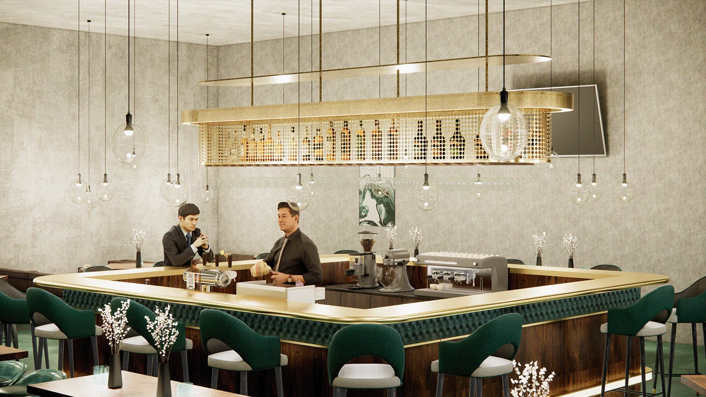 The Green Hour - Bar & Lounge, project view 7