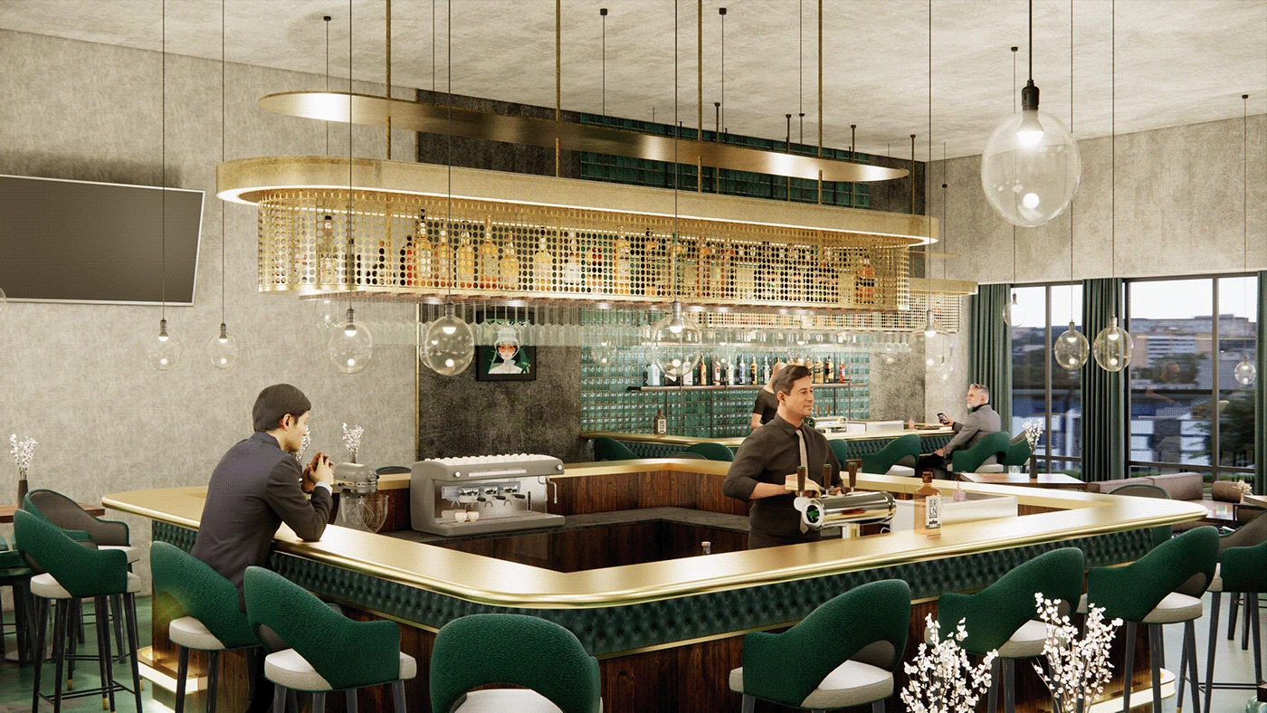 The Green Hour - Bar & Lounge, project view 9