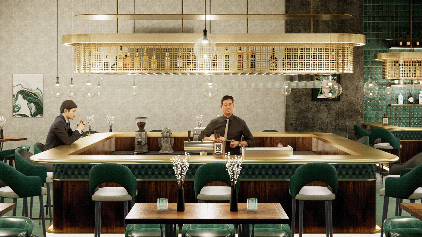 The Green Hour - Bar & Lounge, project view 8