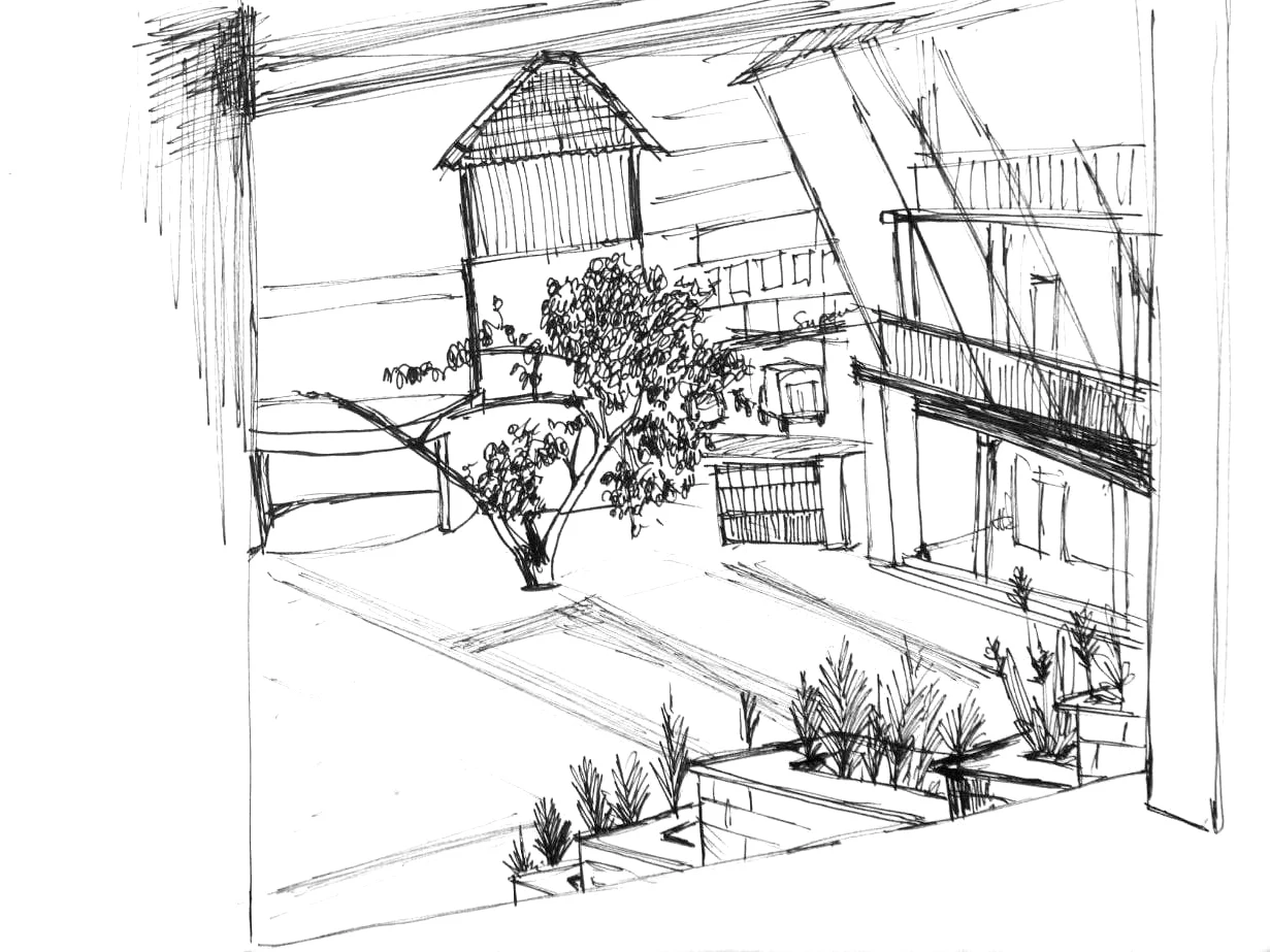 Urban Sketching, artwork 2 by Abhijith