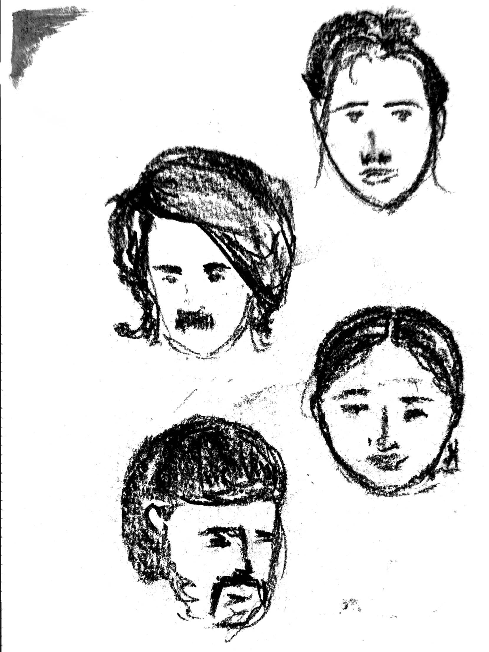 Sketches 02 - People, artwork 5 by Abhijith
