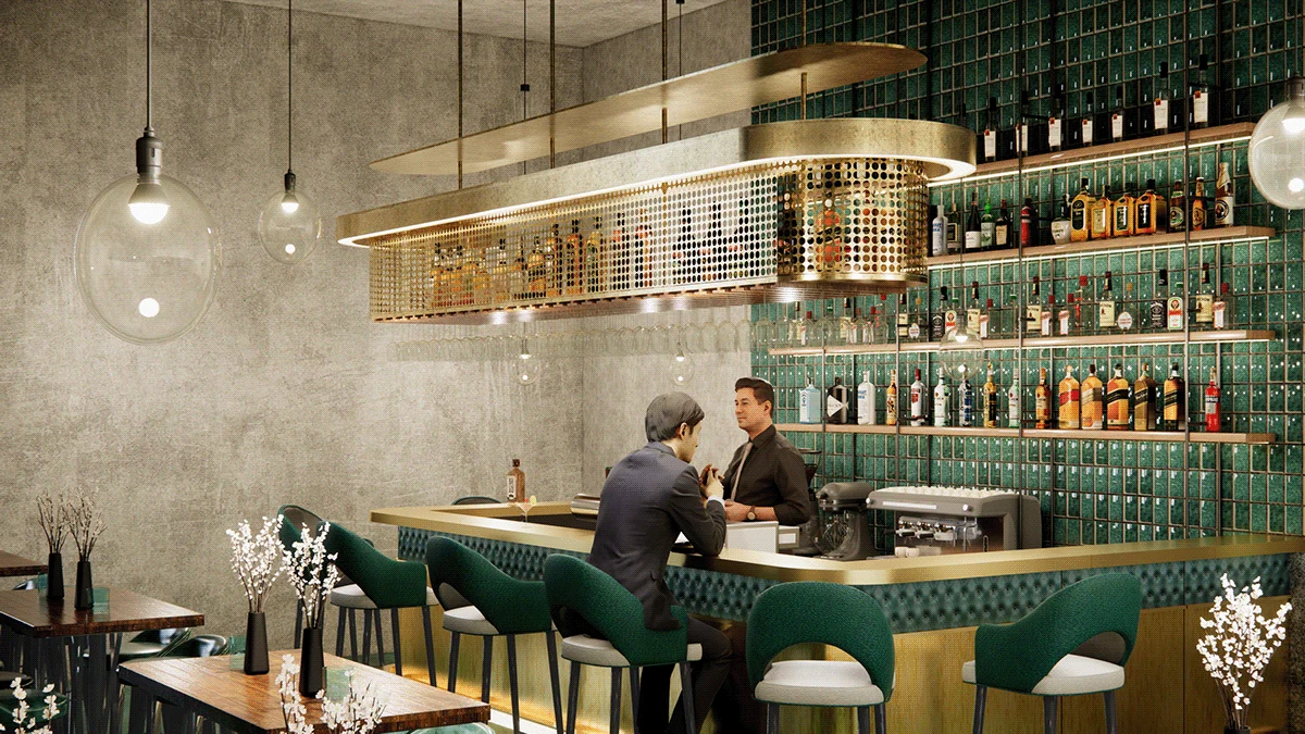 The Green Hour - Bar & Lounge, project view 5