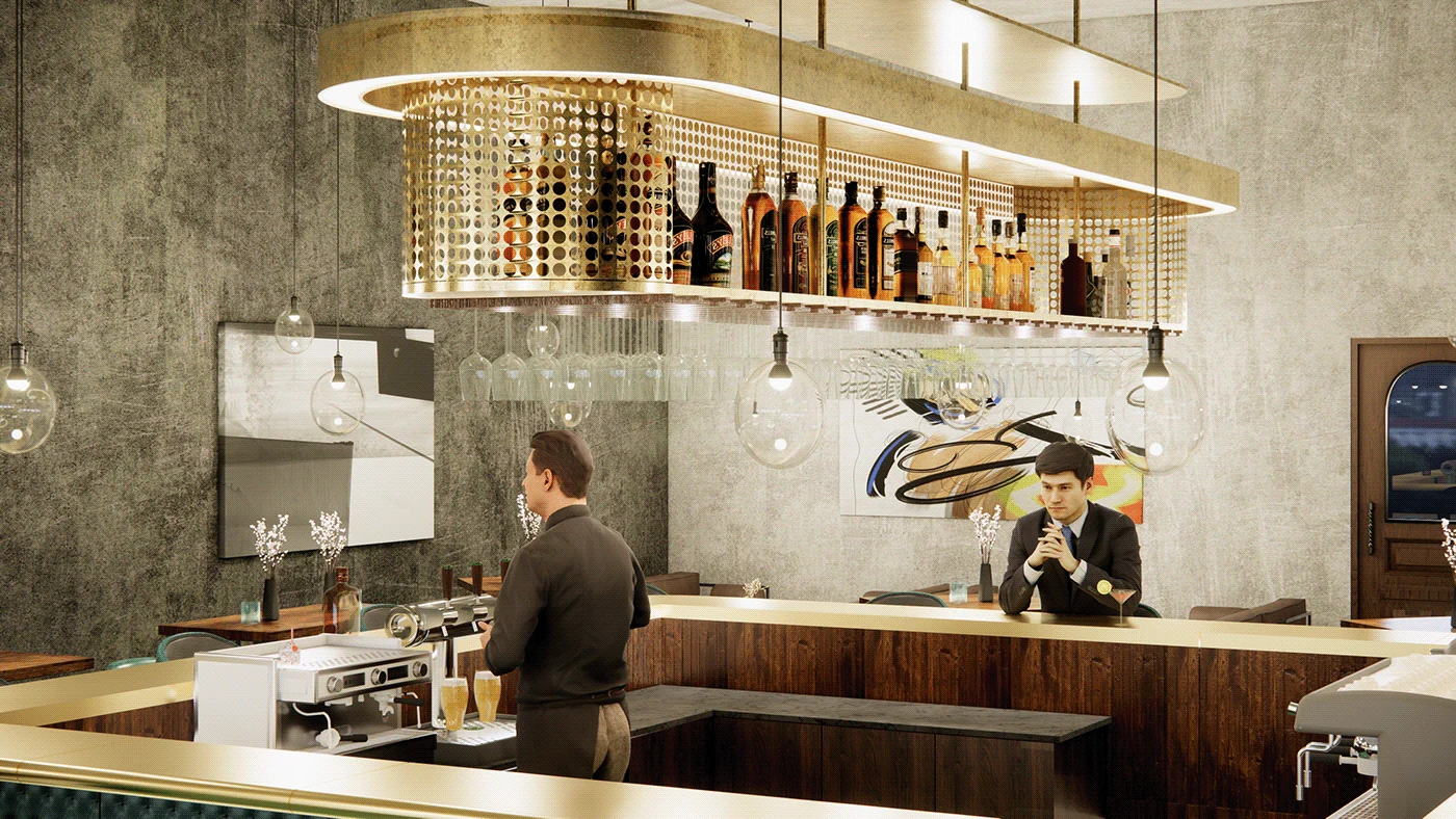 The Green Hour - Bar & Lounge, project view 2