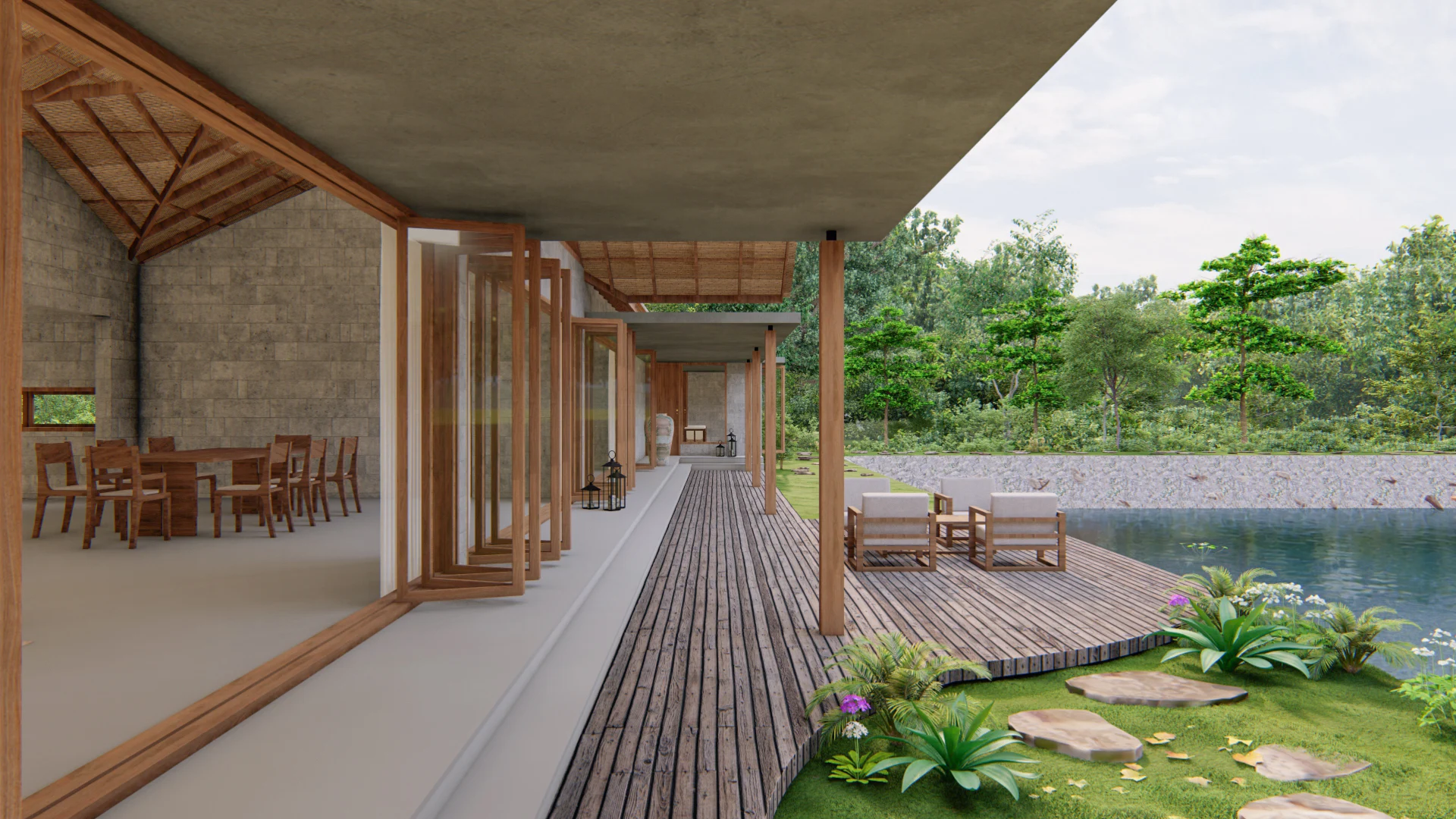 Gutta Farm House, project view 3