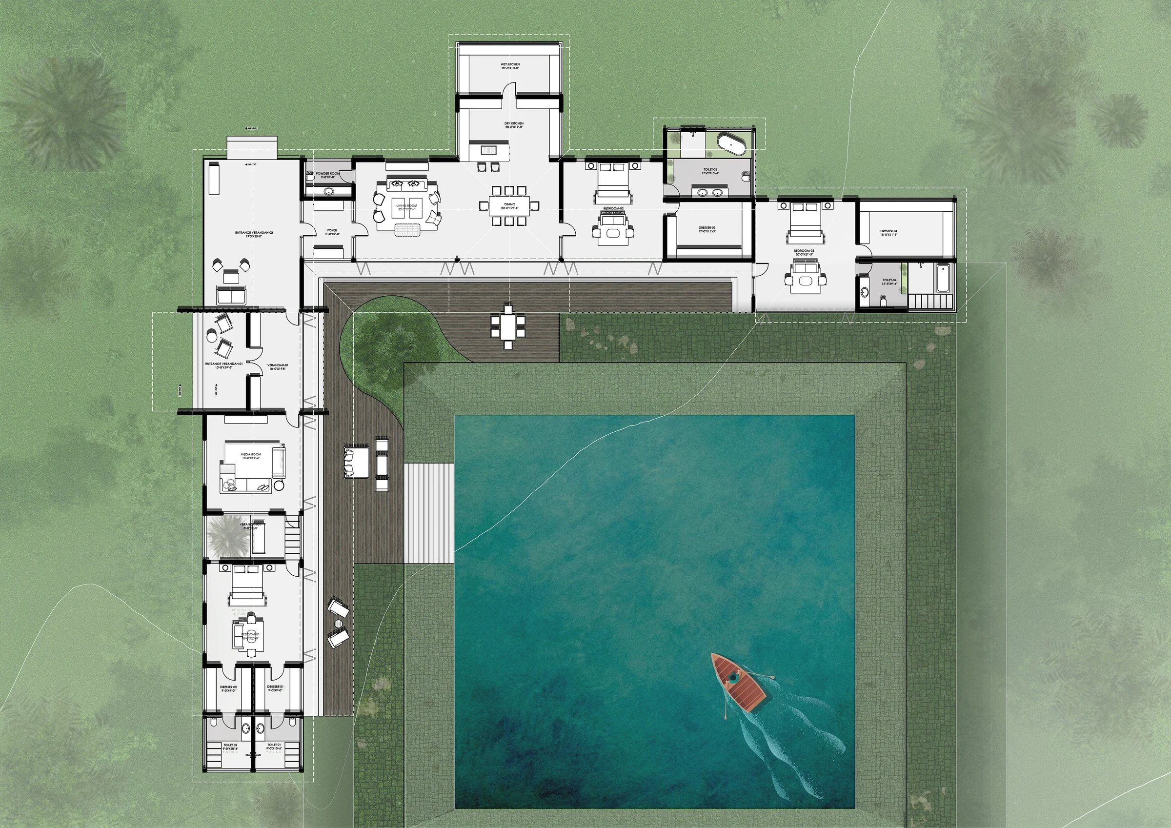 Gutta Farm House, plan or drawing 1