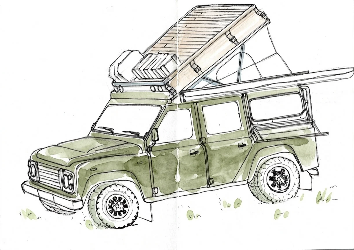 Sketches 08 - Car Show, artwork 5 by Abhijith