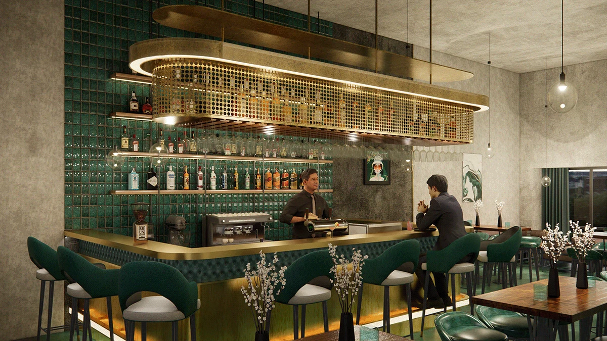 The Green Hour - Bar & Lounge, project view 6