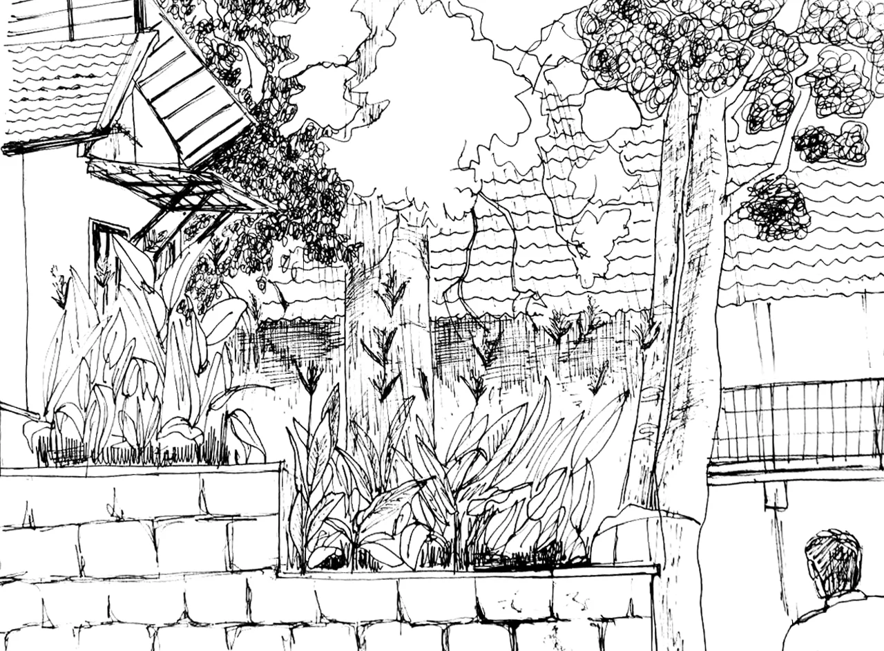 Urban Sketching, artwork 3 by Abhijith
