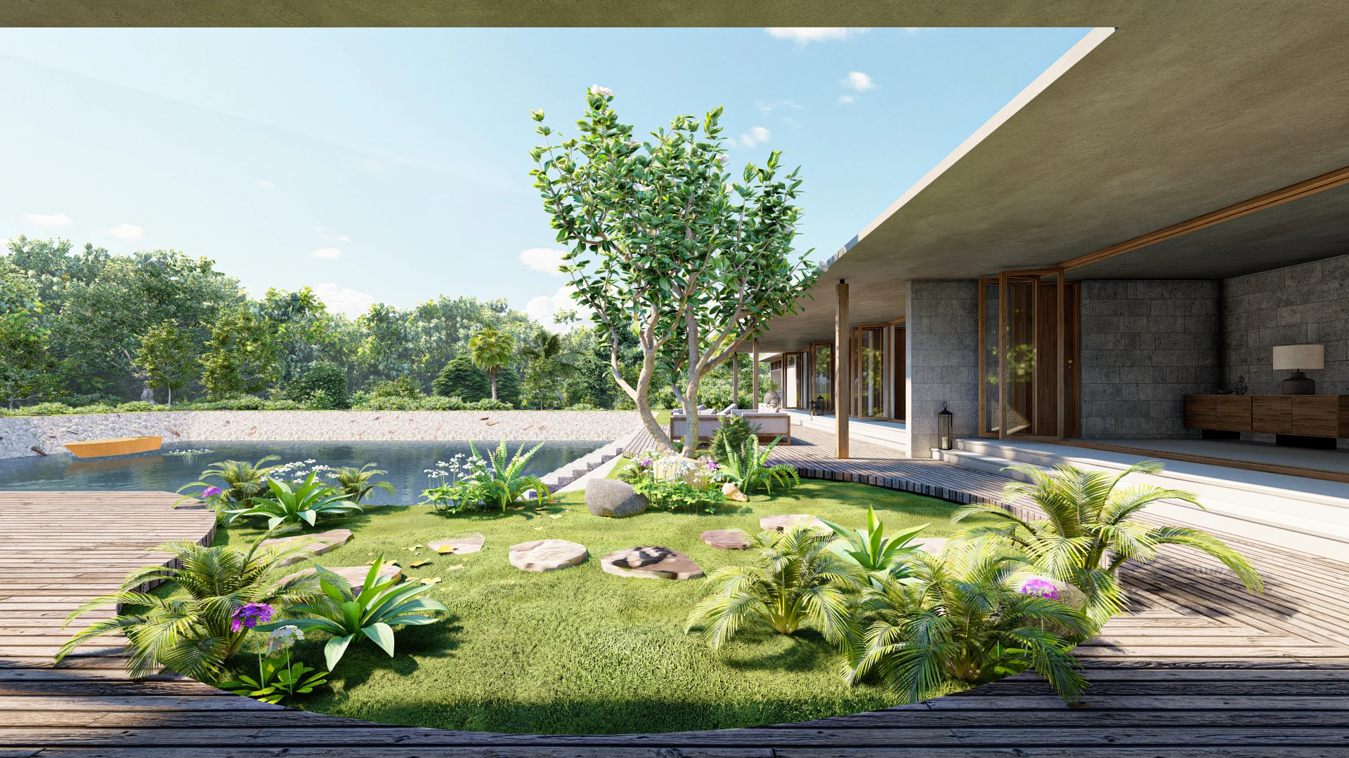 Gutta Farm House, project view 14